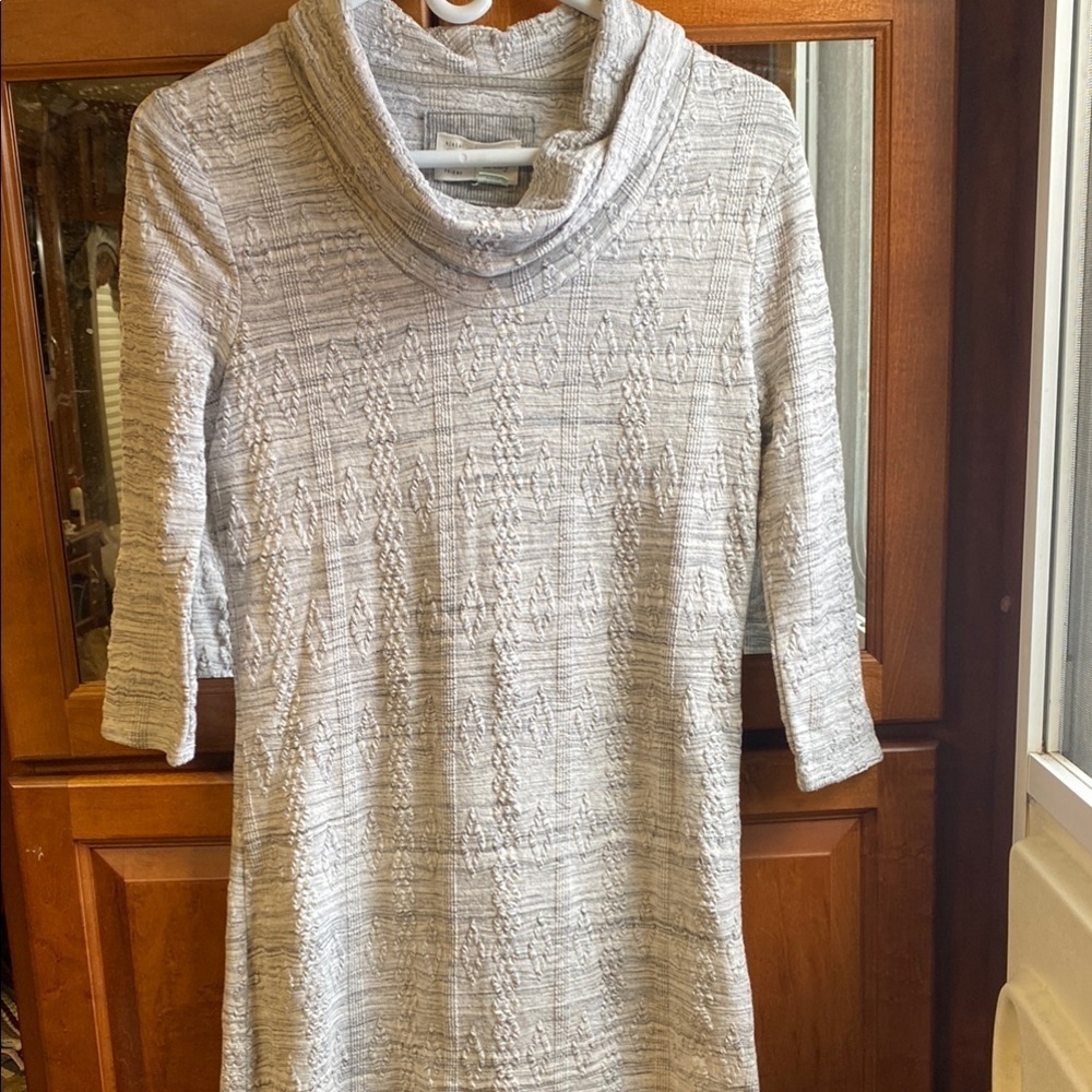 Anthropologie Saturday Sunday Dress with Textured Knit Fall Academia Coquette
